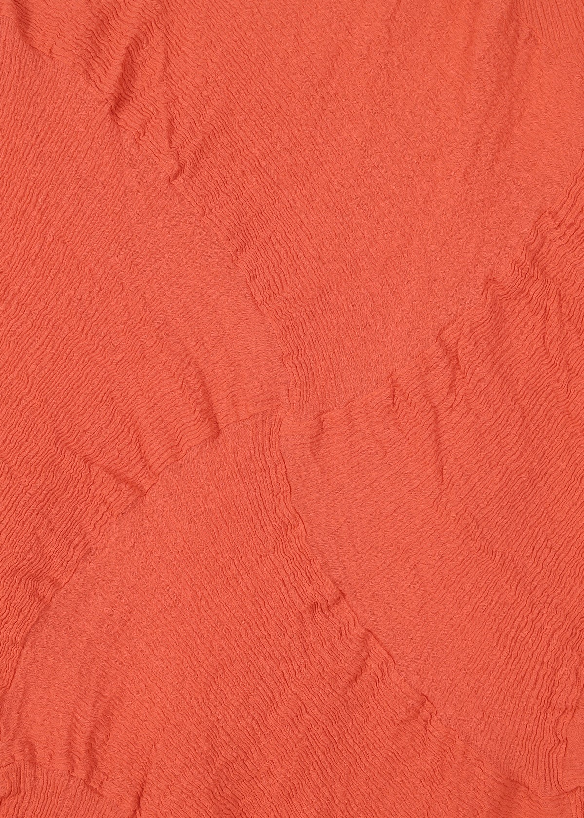 A detail shot of the HAAT  KYO CHIJIMI SQUARE SPIRAL dress