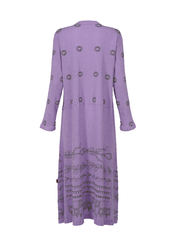 KYO CHIJIMI EMBROIDERY Dress Purple