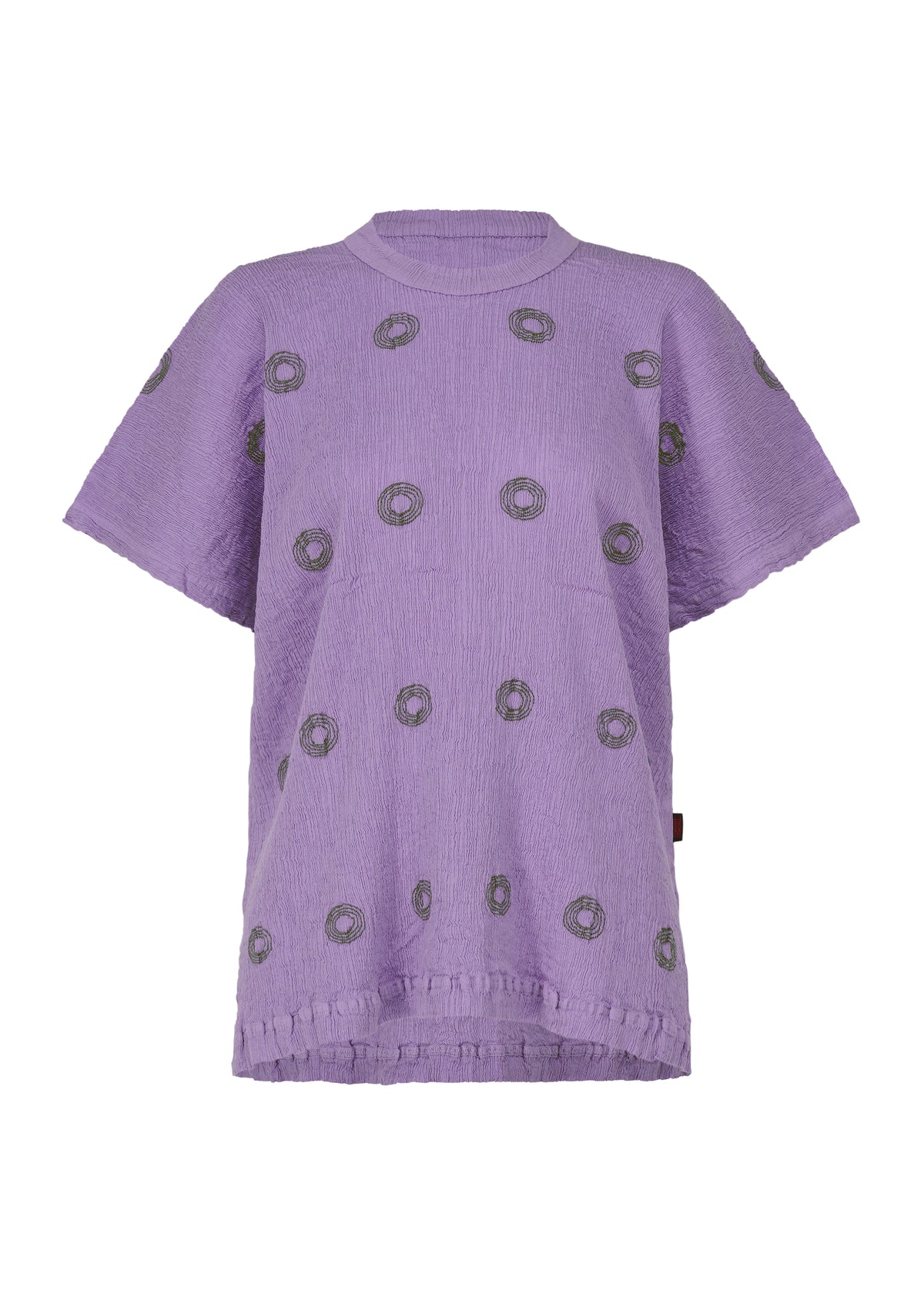 KYO CHIJIMI EMBROIDERY Top Purple