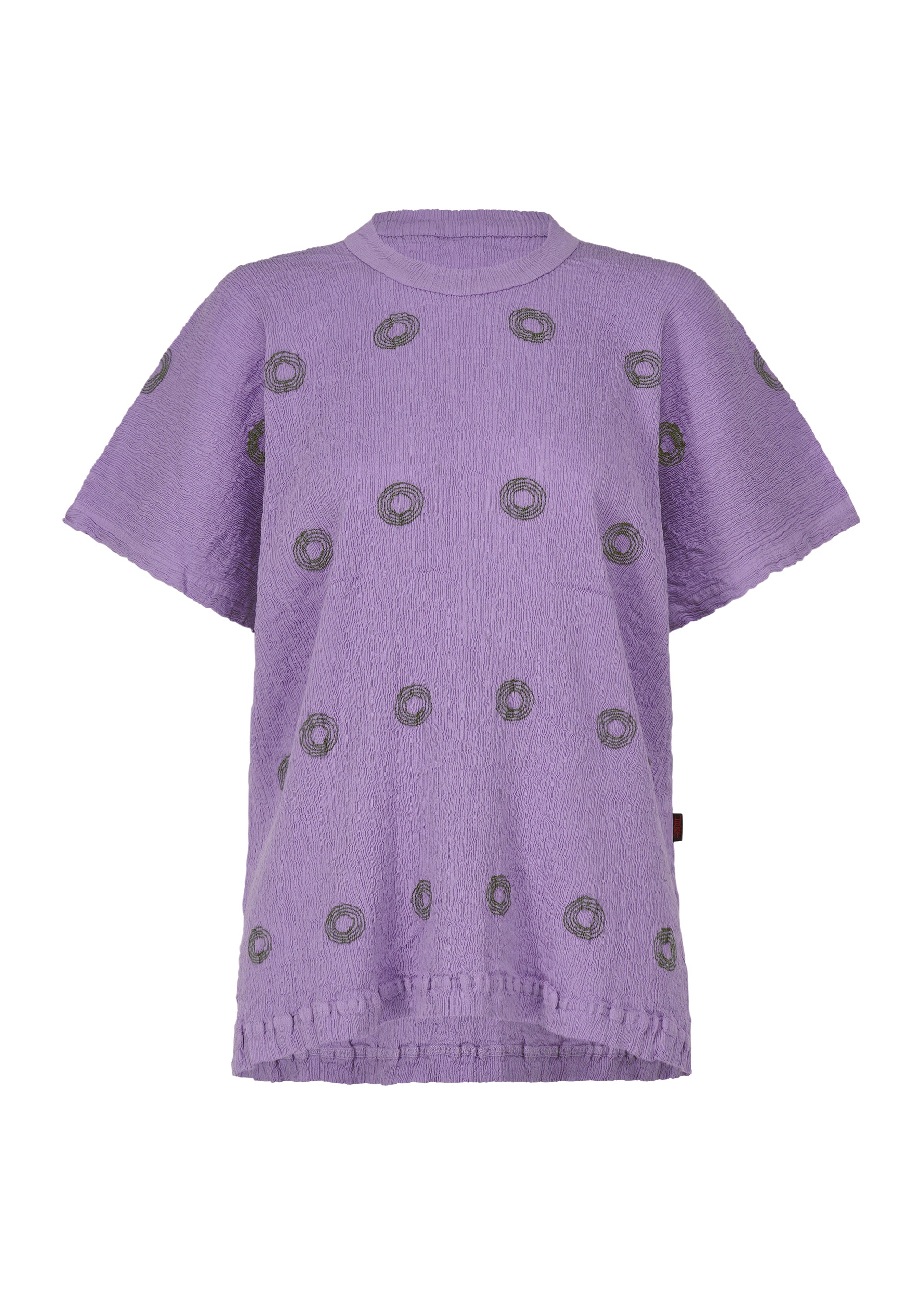 KYO CHIJIMI EMBROIDERY Top Purple
