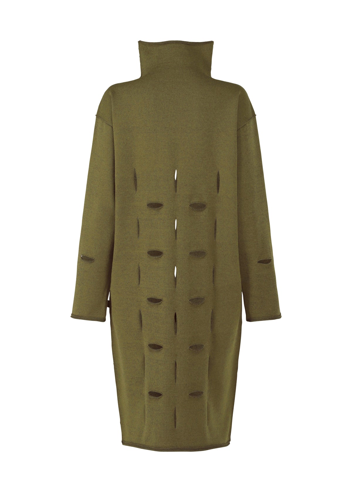 SLIT SQUARE Dress Orange