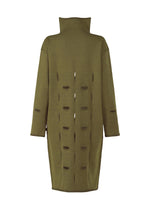 SLIT SQUARE Dress Orange