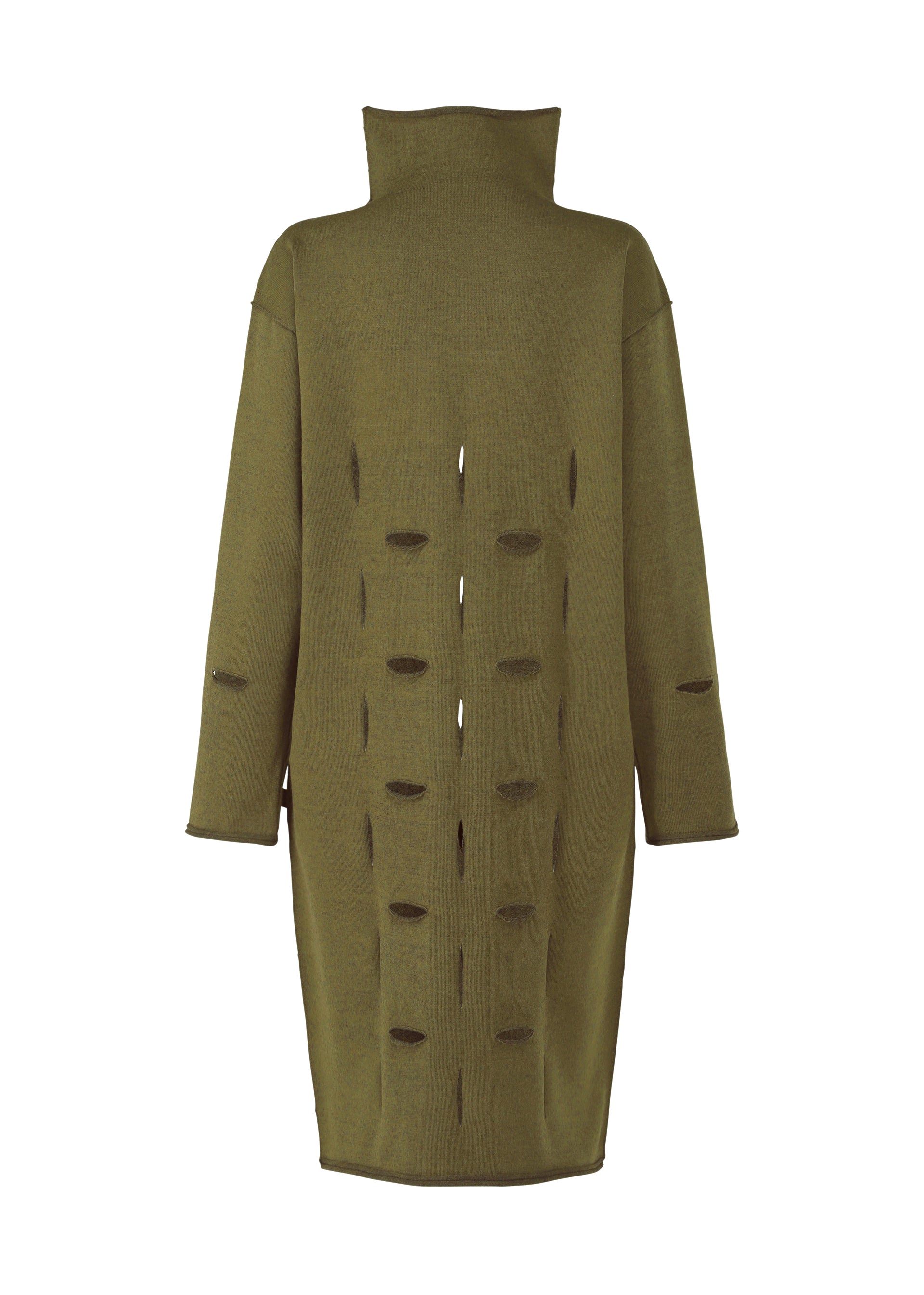 SLIT SQUARE Dress Orange