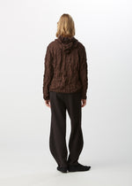 KUMO SHIBORI KNIT Cardigan Dark Brown