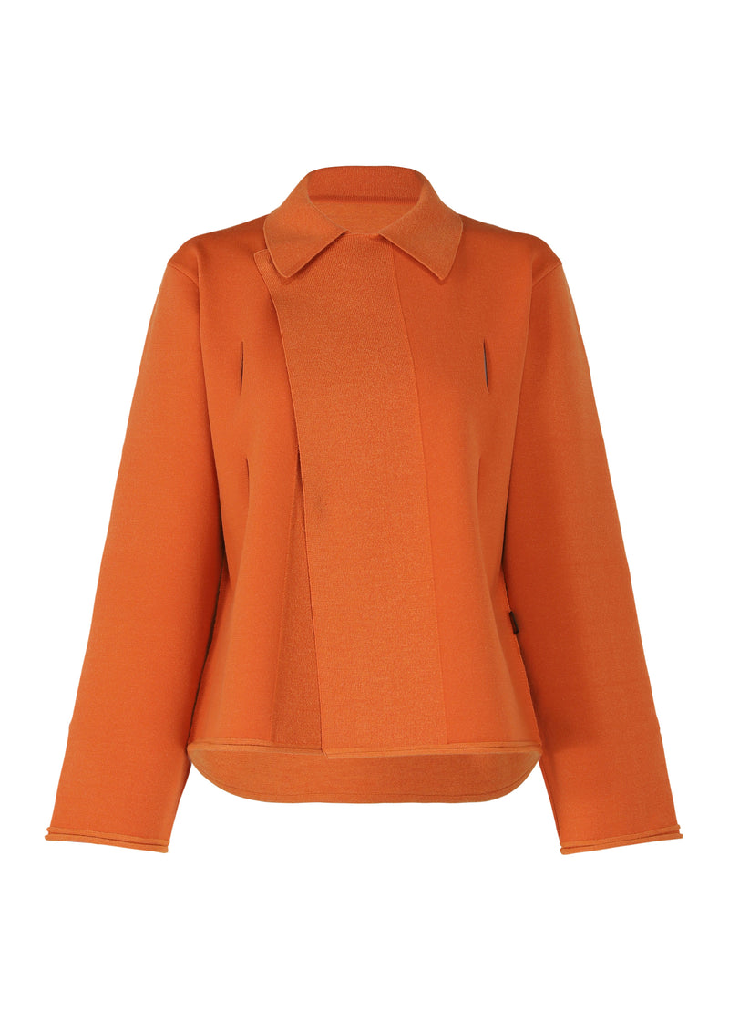 SLIT SQUARE Cardigan Orange