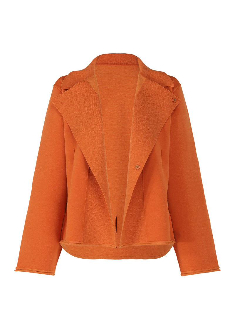 SLIT SQUARE Cardigan Orange