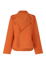 SLIT SQUARE Cardigan Orange