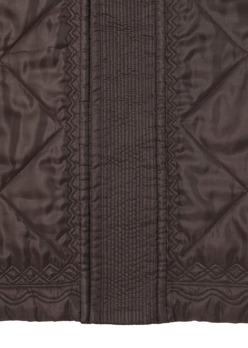 QUILT UP Coat Dark Brown