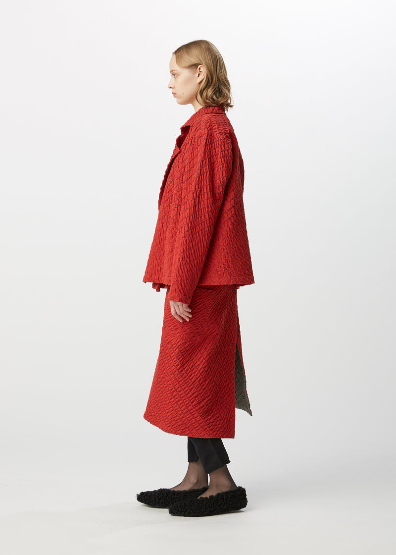 BIAS LINE Cardigan Red