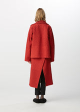 BIAS LINE Cardigan Red