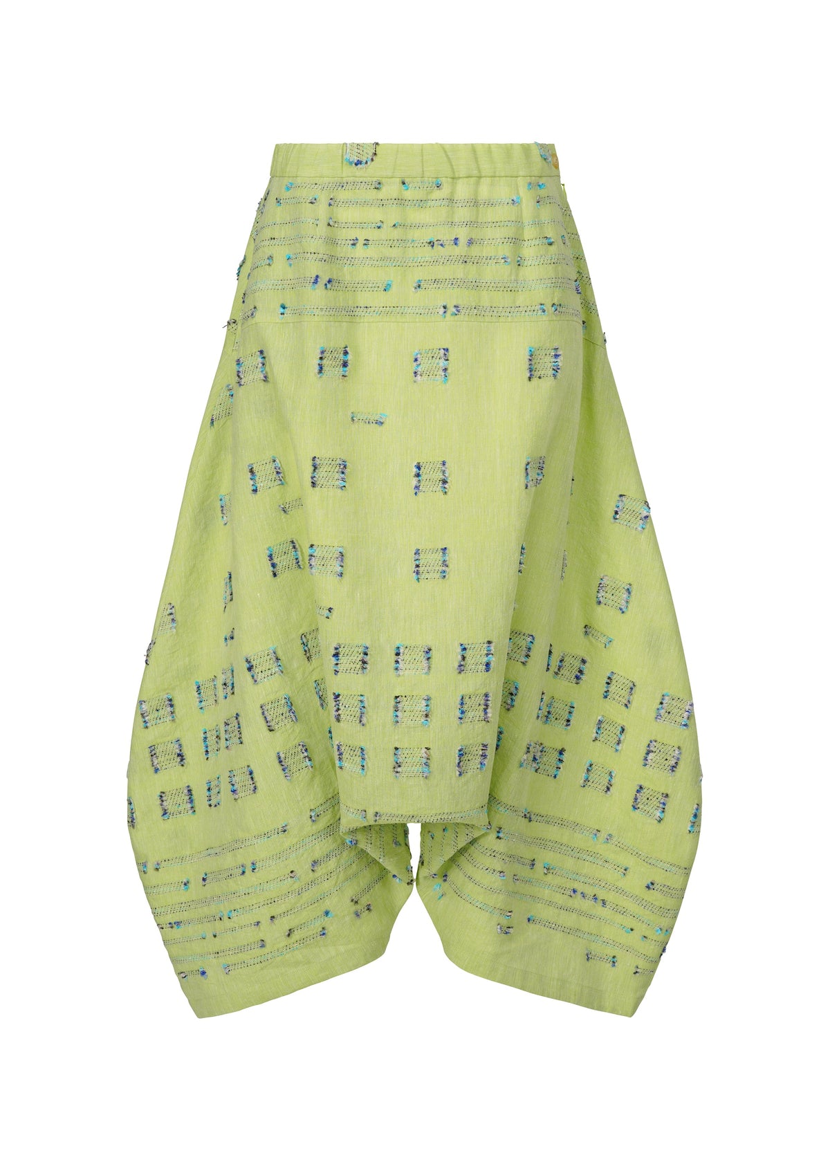 A product shot of the HAAT KOMOREBI trousers in green (62).
