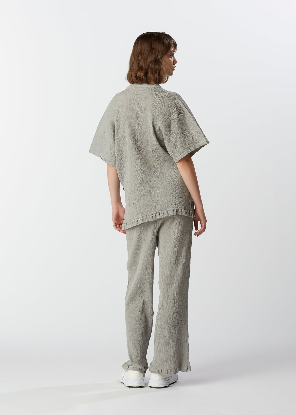 KYO CHIJIMI LIMITED Trousers Grey