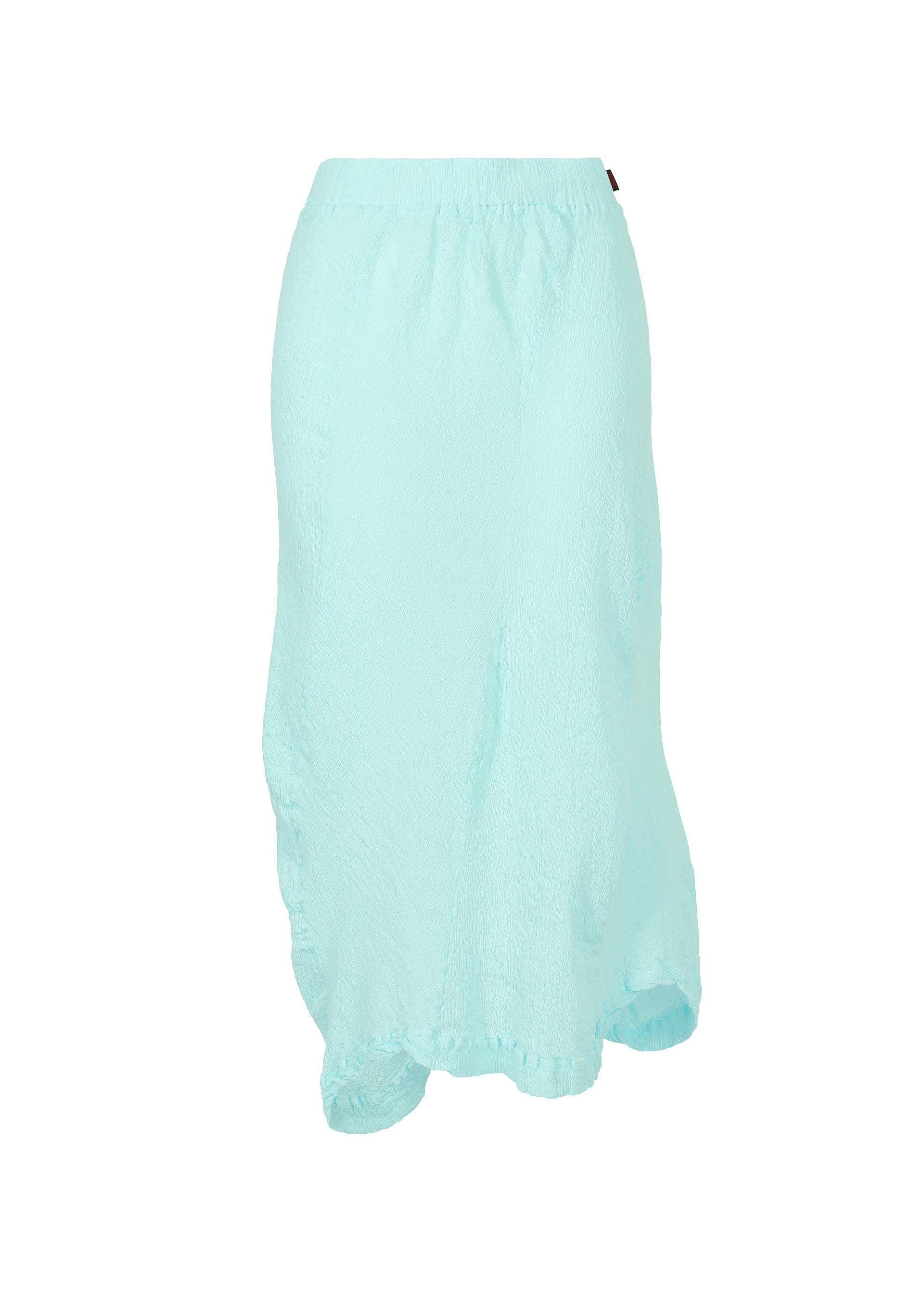 A product shot of the HAAT KYO CHIJIMI WAVY skirt in light blue (70).