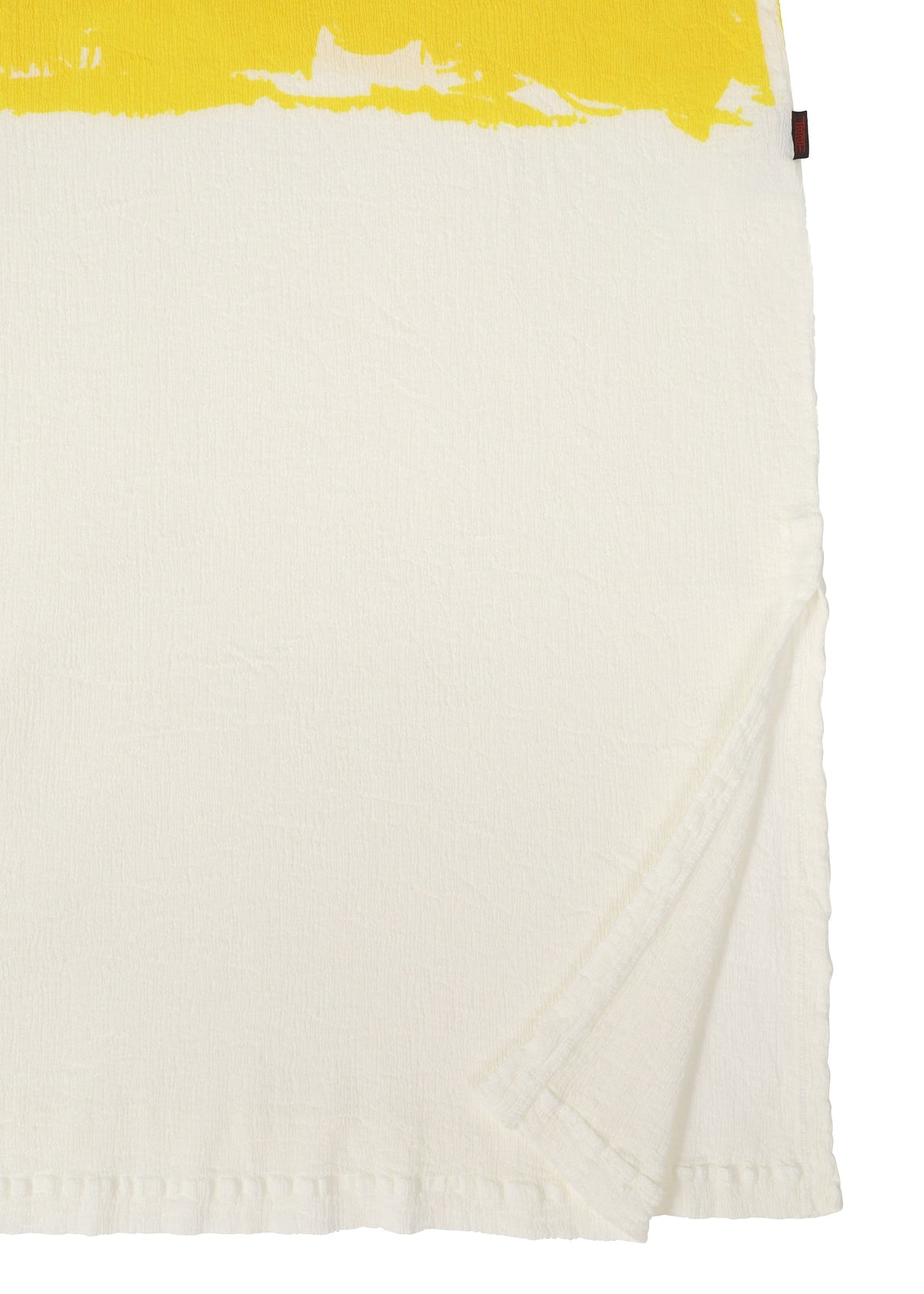 A detail shot of the HAAT KYO CHIJIMI OVER PRINT dress.