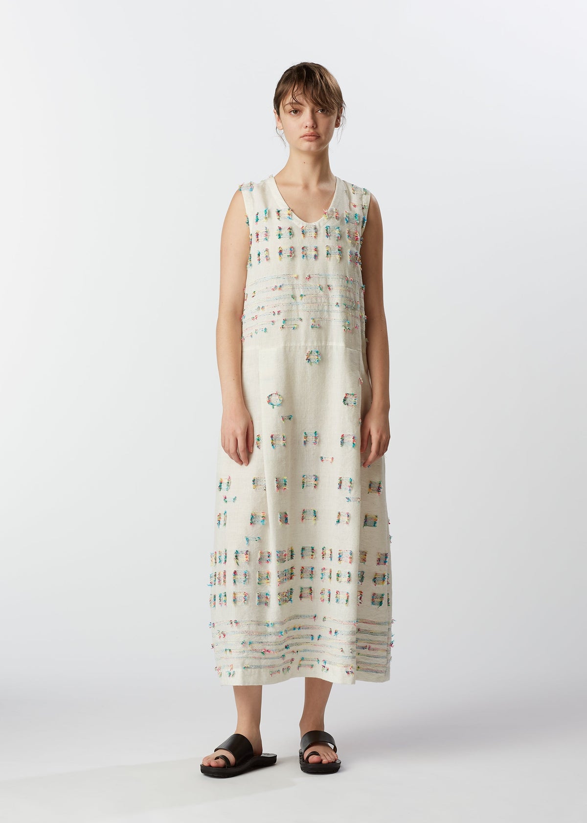 A model wears the HAAT KOMOREBI jumpsuit.