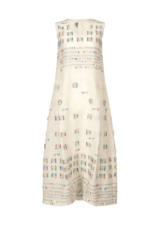 A product shot of the HAAT KOMOREBI jumpsuit in white (01).