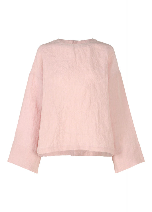 A product shot of the HAAT GLOSSY LINEN shirt in pale pink (21).