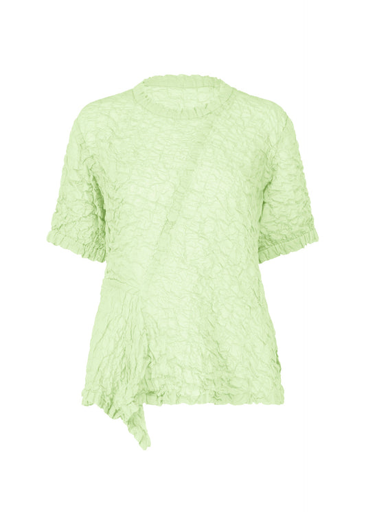 A product shot of the HAAT KUMO shirt in pale green (63).