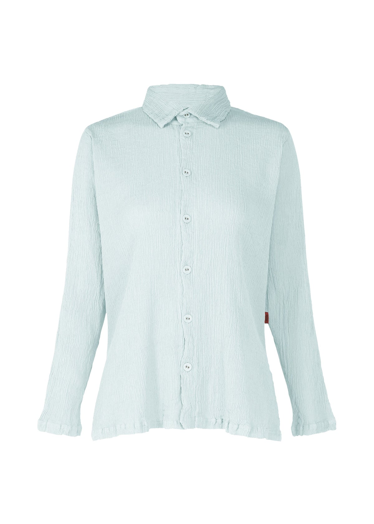 A product shot of the HAAT KYO CHIJIMI MAY shirt in light blue (70).