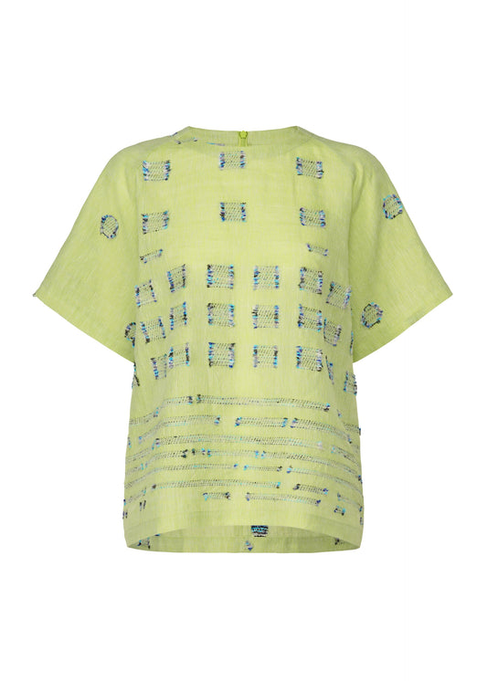 A product shot of the HAAT KOMOREBI shirt in green (62).