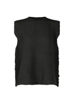 A product shot of the HAAT KYO CHIJIMI 2WAY shirt in black (15).