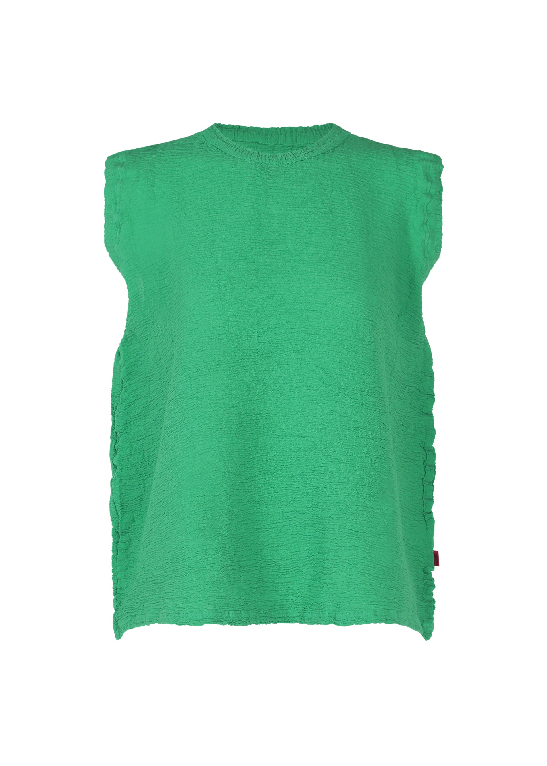 A product shot of the HAAT KYO CHIJIMI 2WAY shirt in green (62).