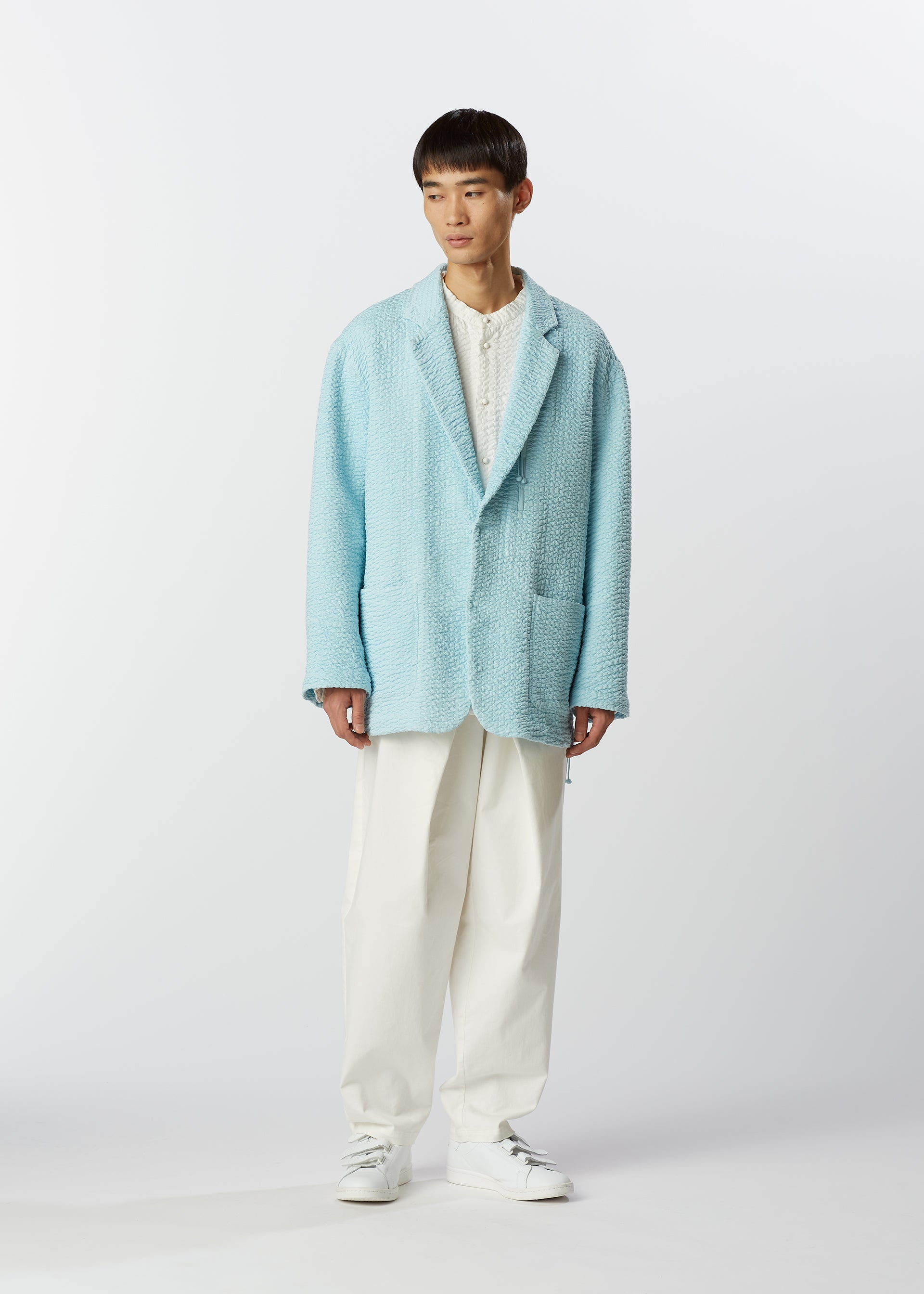 SATIN KABIRA Jacket Light Blue