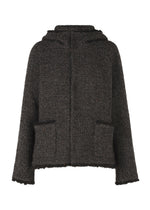 A product shot of the HAAT ROVING NEP jacket in charcoal (14).