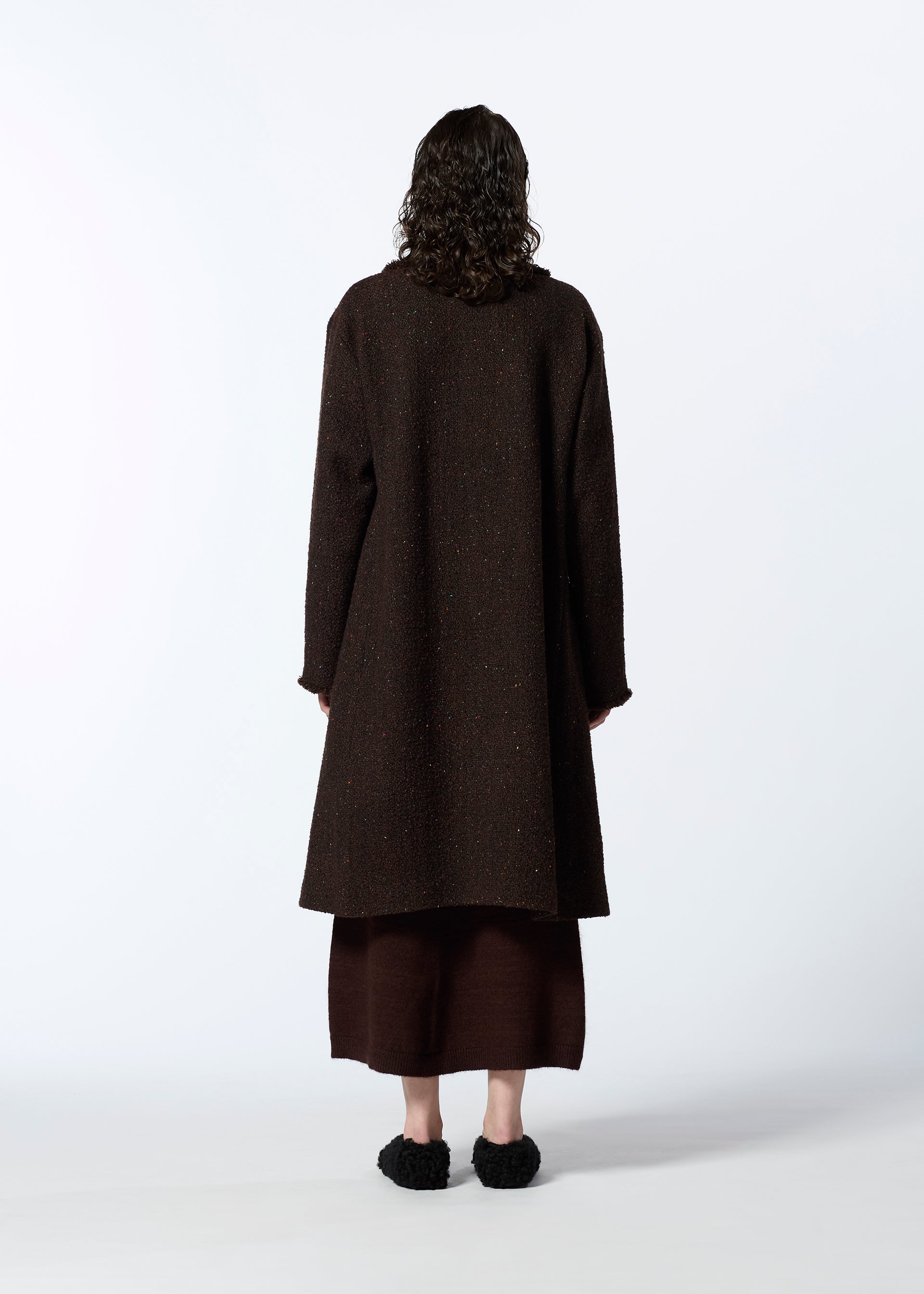A model wears the HAAT ROVING NEP jacket.