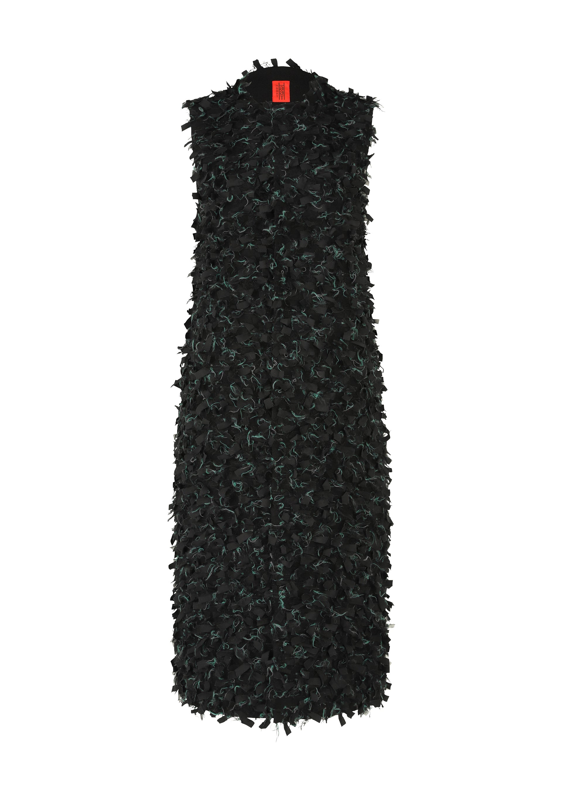 A product shot of the HAAT RIBBON TWEED clothing in black (15).