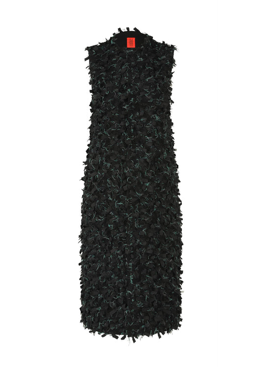 A product shot of the HAAT RIBBON TWEED clothing in black (15).