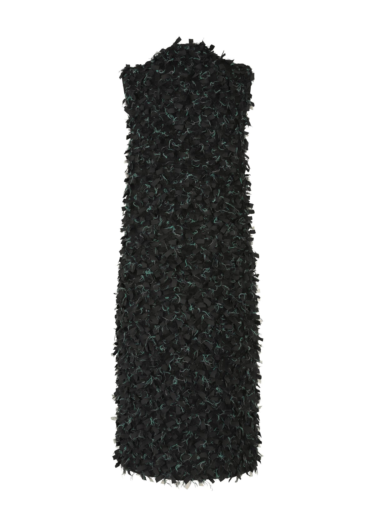 A detail shot of the HAAT RIBBON TWEED clothing.