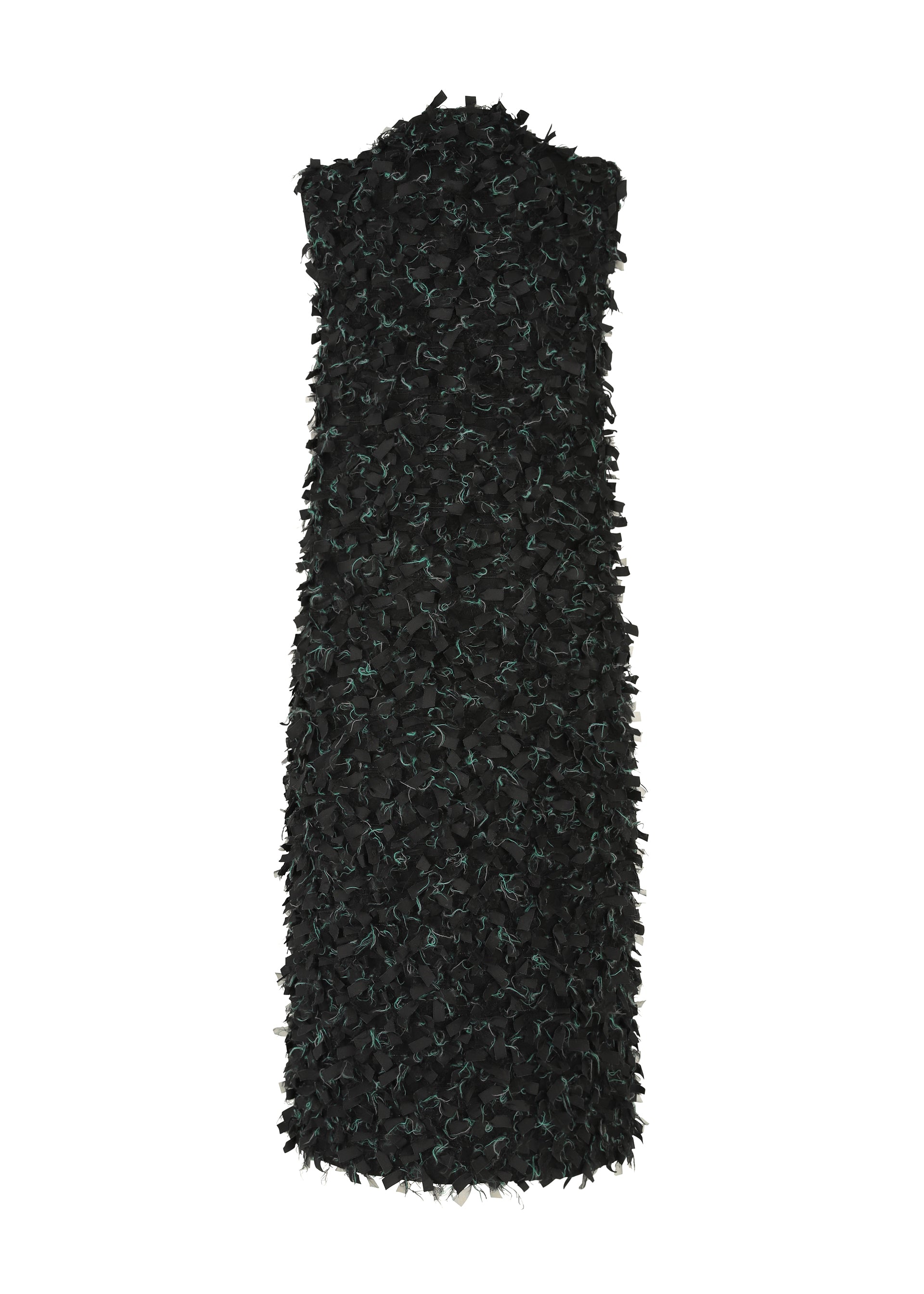 A detail shot of the HAAT RIBBON TWEED clothing.