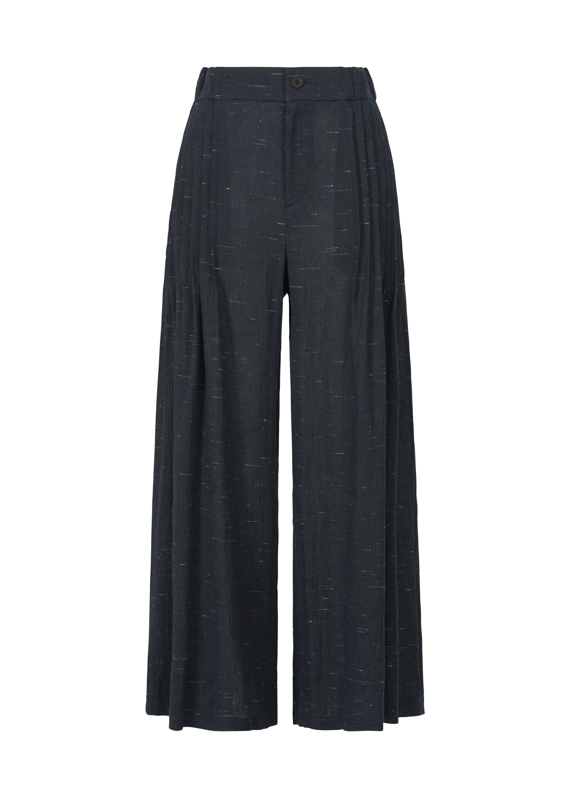 A product shot of the HAAT PINTUCKING trousers in charcoal (14).