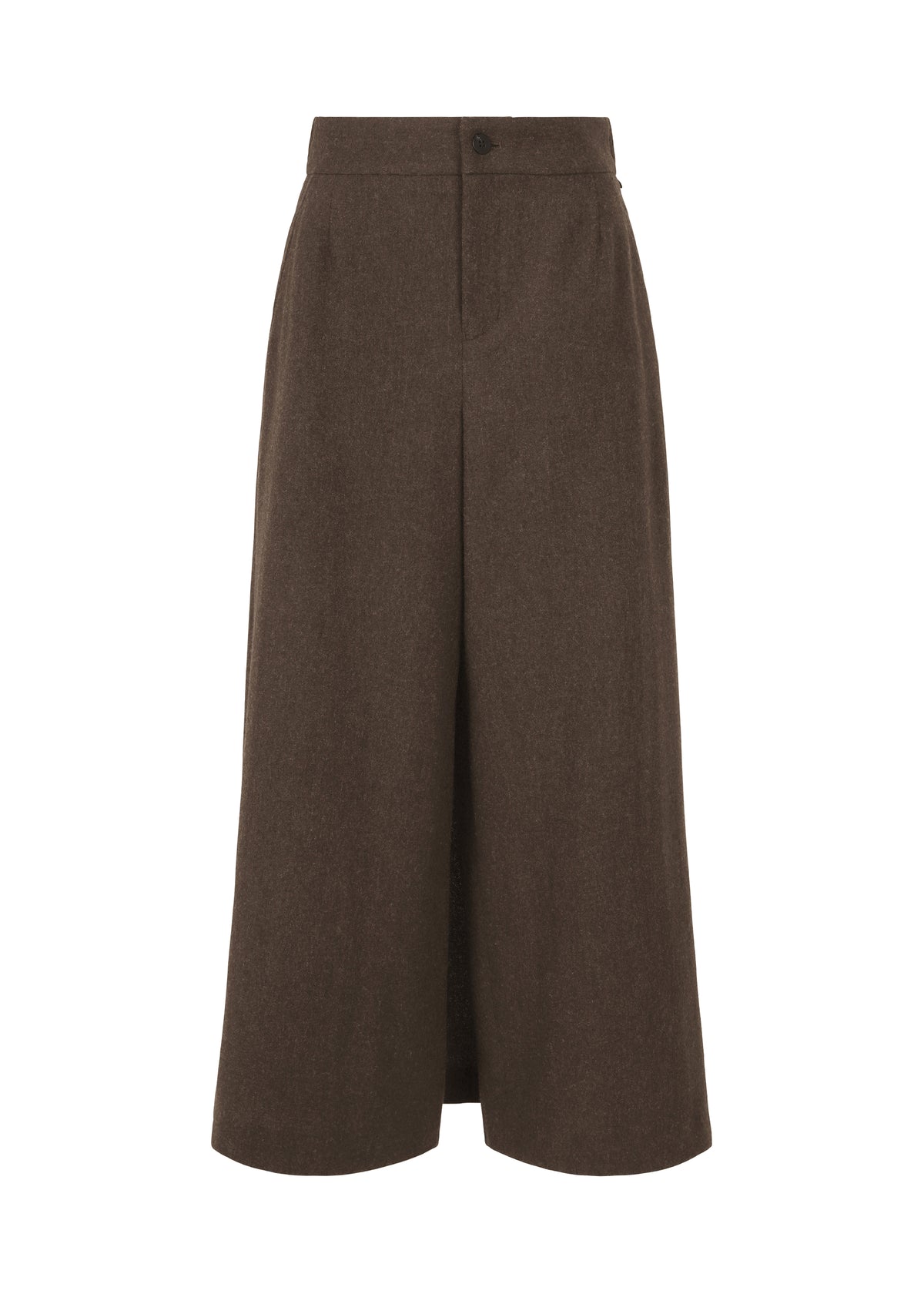 MILLED FLANNEL Trousers Brown