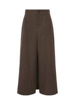 MILLED FLANNEL Trousers Brown