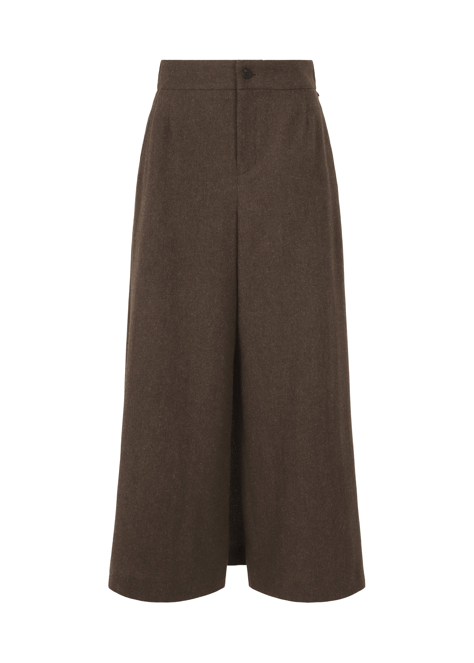MILLED FLANNEL Trousers Brown