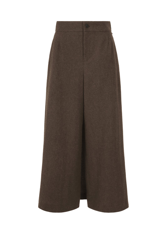 MILLED FLANNEL Trousers Brown
