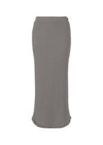 A product shot of the HAAT KYO CHIJIMI AUGUST skirt in grey (12).