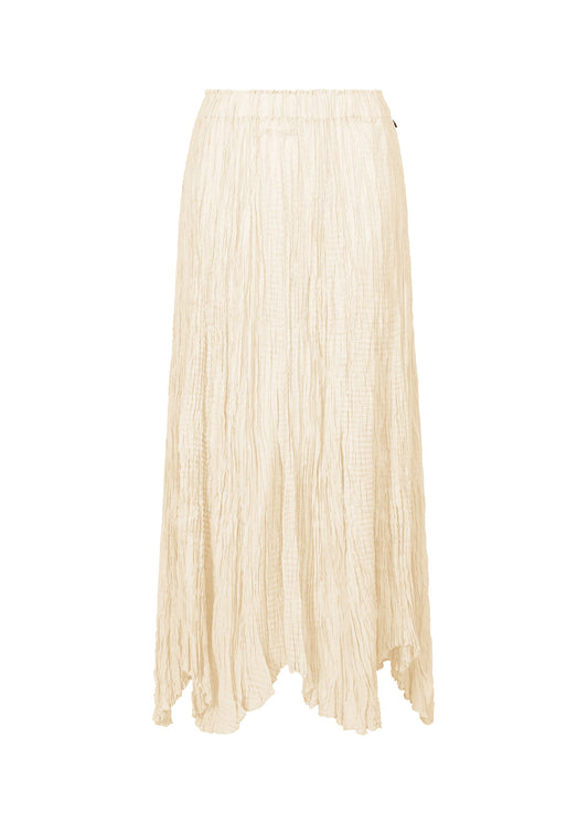A product shot of the HAAT TATSUMAKI SKIRT skirt in white.