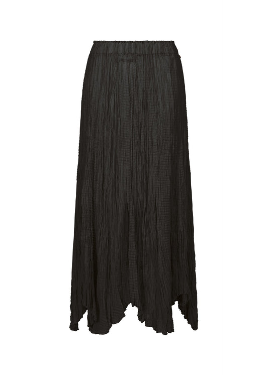 A product shot of the HAAT TATSUMAKI SKIRT skirt in black.