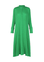 A product shot of the HAAT KYO CHIJIMI SEPTEMBER dress in green (62).