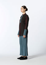 A model wears the HAAT KYO CHIJIMI COMBINATION shirt.