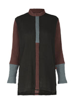 A product shot of the HAAT KYO CHIJIMI COMBINATION shirt in bordeaux (84).