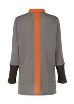 A detail shot of the HAAT KYO CHIJIMI COMBINATION shirt.