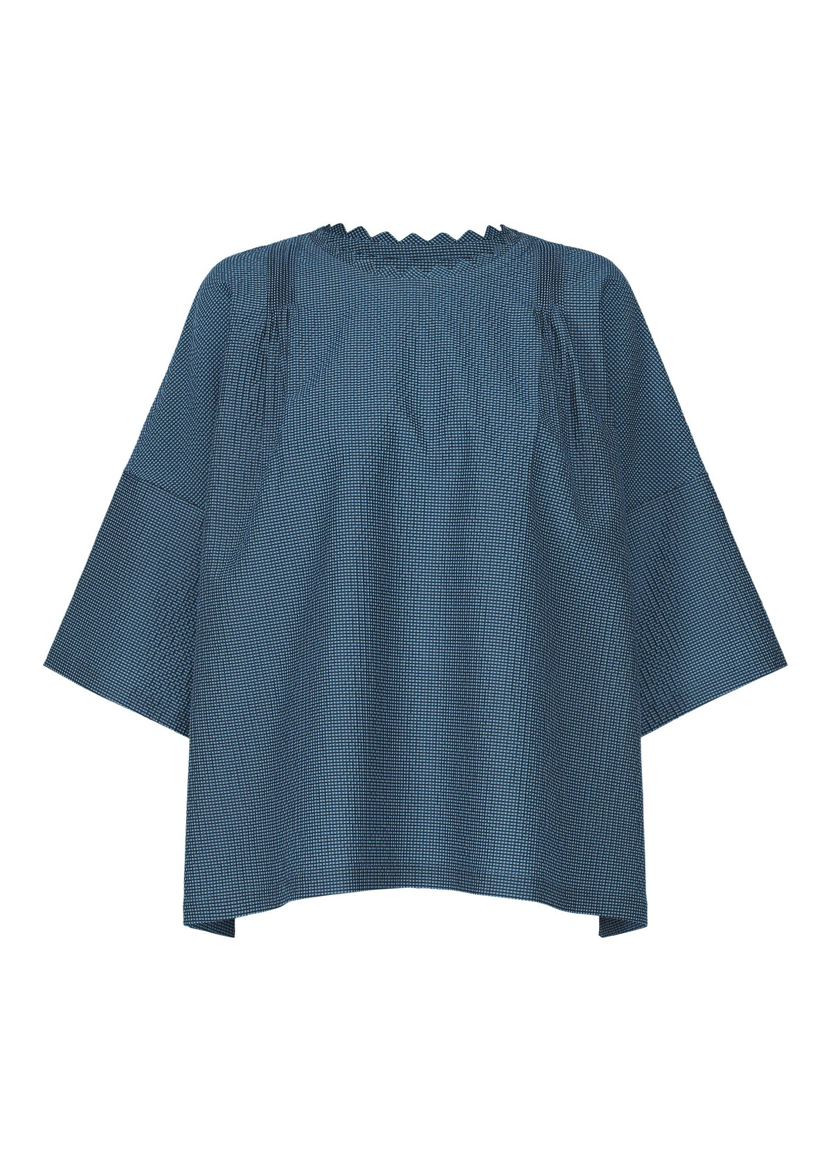 A product shot of the HAAT LIGHT WEIGHT shirt in blue.