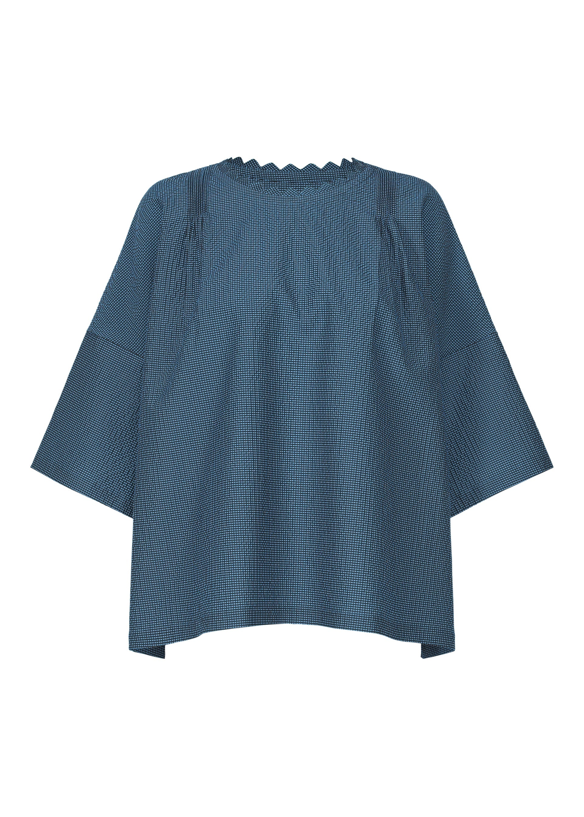 A product shot of the HAAT LIGHT WEIGHT shirt in blue.