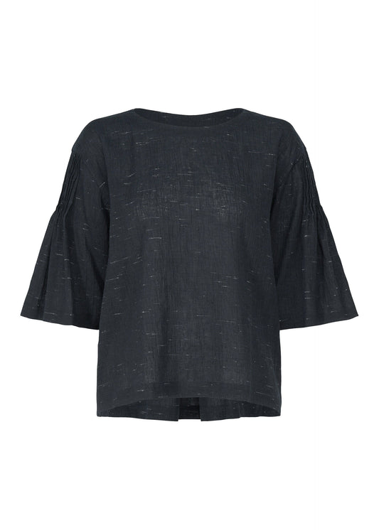 A product shot of the HAAT PINTUCKING shirt in charcoal (14).