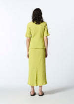 KYO CHIJIMI AUGUST Top Lime Yellow