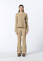 KYO CHIJIMI HORIZONTAL STRIPE Cardigan Light Purple